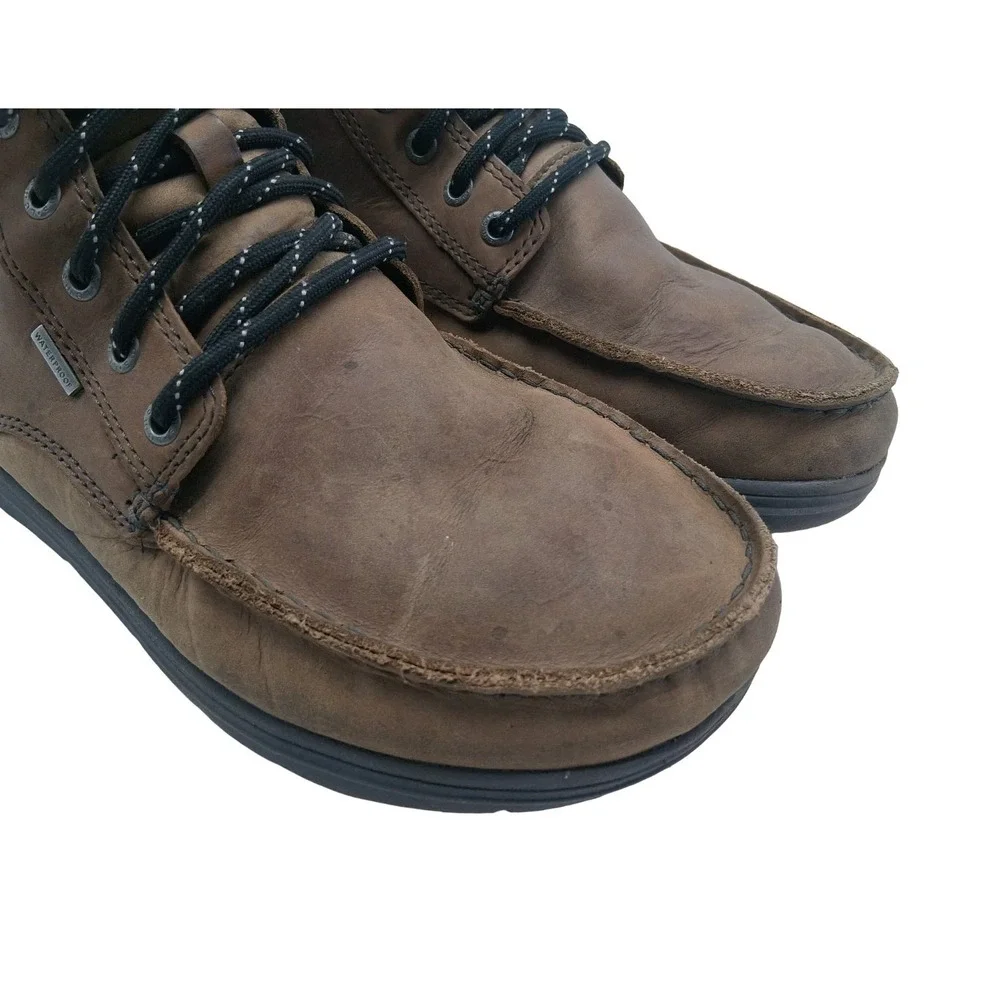 Lems Boulder Boot Waterproof Boots Mens Size 10.5 Brown Leather Chukka Ankle
